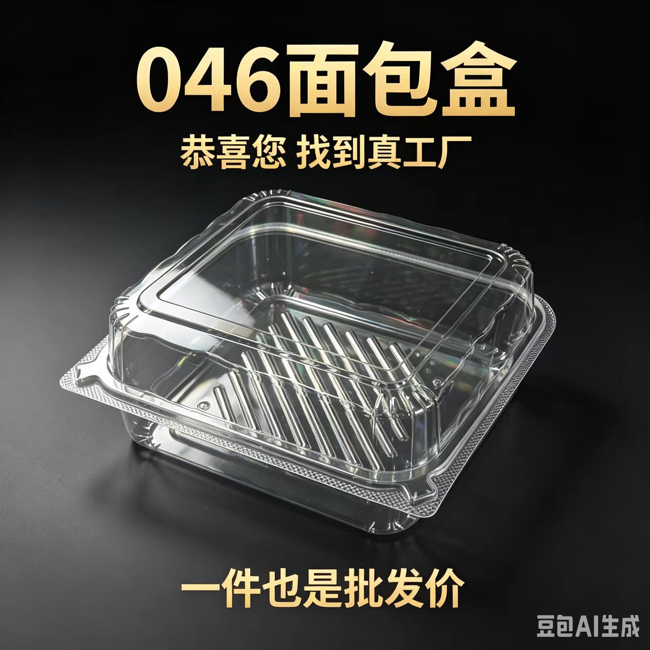 046山姆瑞士卷盒一次性塑料盒