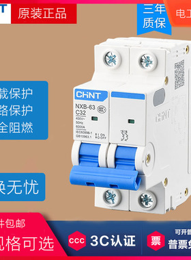 nxb-63正泰4p2p63a空气开关断路器2p1p100a安空开16a32a125a50a