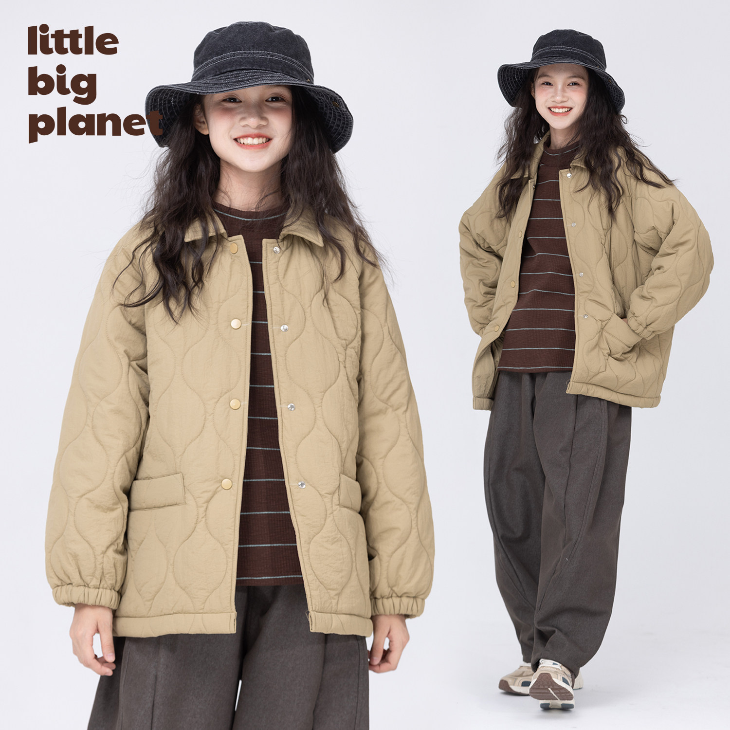 小小大星球童装 冬日进口仿羽棉翻领外套 男女童厚款绗缝棉服棉袄,童装/婴儿装/亲子装,棉袄/棉服,淘宝优惠券,粉丝福利购,淘宝优惠卷