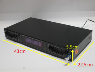 双10段插卡带蓝牙摇控立体声高中低音均衡器hifi发烧家用EQ调音器