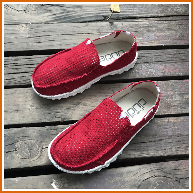 懒人网面休闲一脚蹬透气男鞋