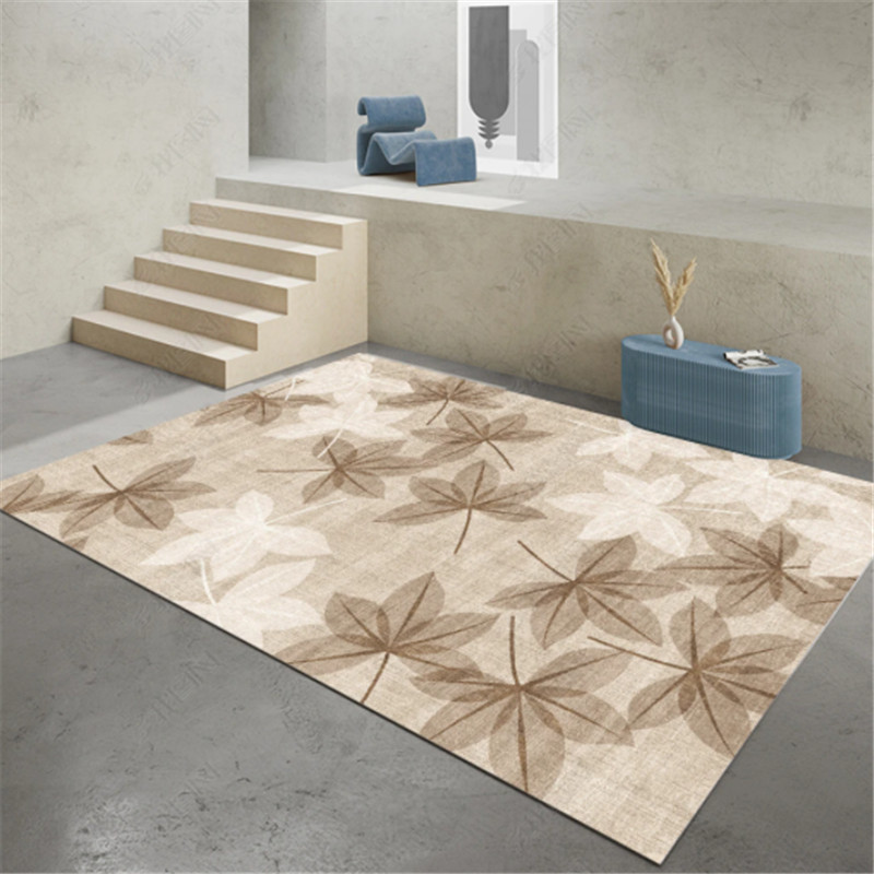 北欧日式简约现代轻奢大面积客厅地毯茶几卧室满铺网红ins床边垫