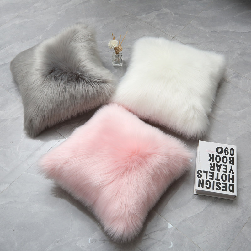 长毛绒抱枕北欧ins风网红少女心可爱靠枕沙发卧室飘窗靠垫套,居家布艺,靠垫/抱枕,淘宝优惠券,粉丝福利购,淘宝优惠卷