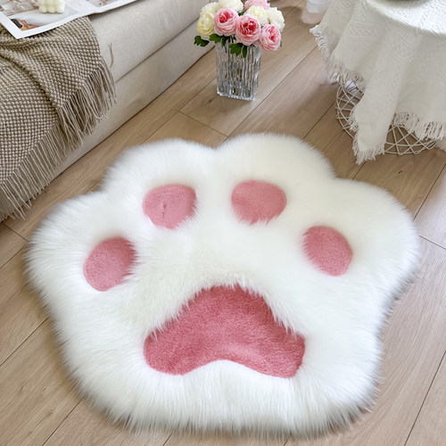 木馨居家用长毛绒猫爪地毯