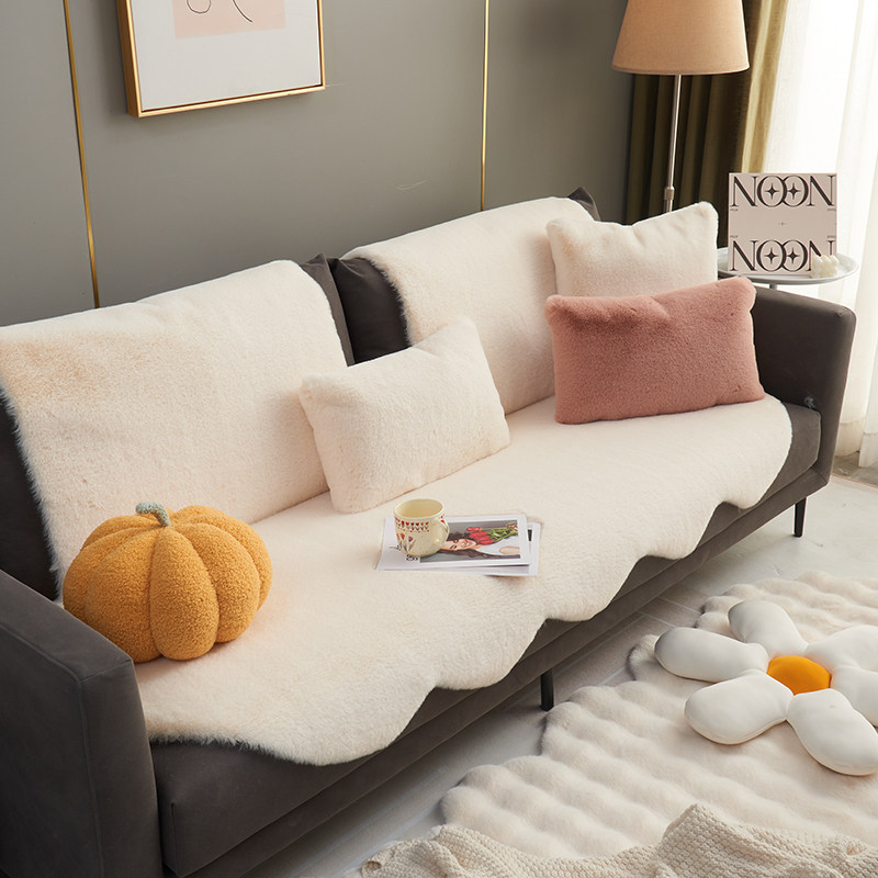 兔毛绒沙发垫轻奢真皮沙发垫子盖布巾秋冬四季奶油风沙发套罩坐垫,居家布艺,沙发垫,淘宝优惠券,粉丝福利购,淘宝优惠卷