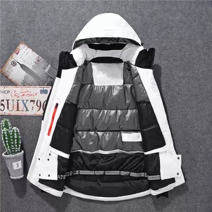 零下40度滑雪防寒服东北羽绒服男女同款超厚夹克防风鹅绒服中短款