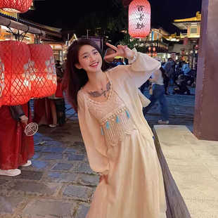 适合去云南旅游穿搭女装民族风裙子套装拍照好看的大理丽江服装