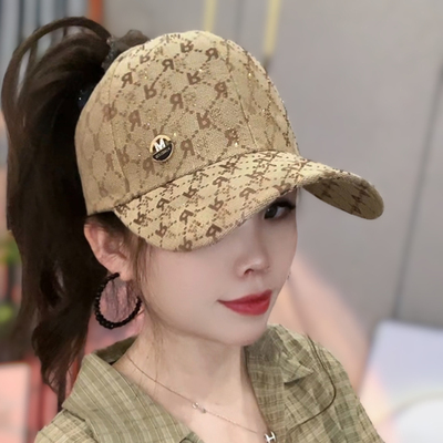 夏季新款户外休闲水钻棒球帽子女