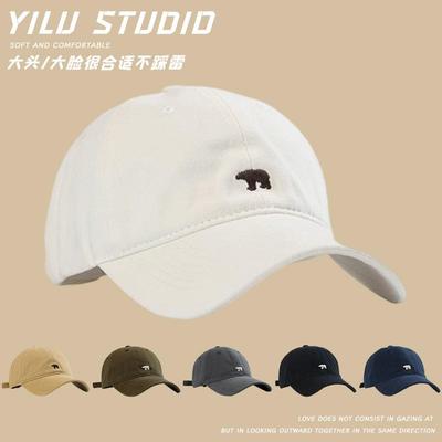 美式加大加宽鸭舌帽子女夏季