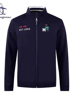 MUNSINGWEAR/万星威高尔夫服装男外套春秋时尚运动卫衣保暖夹克