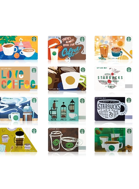 Starbucks星巴克 咖啡星人系列星礼卡 实体储值卡 送礼礼品卡