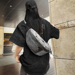 胸包男童ins潮牌个性 单肩包9 斜挎包防泼水多功能腰包女童骑行工装