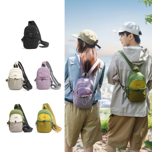 双肩包女户外轻便登山包斜挎