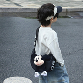 2025新韩版 儿童包包男童帅气潮酷休闲斜跨单肩包米奇头出游背包轻