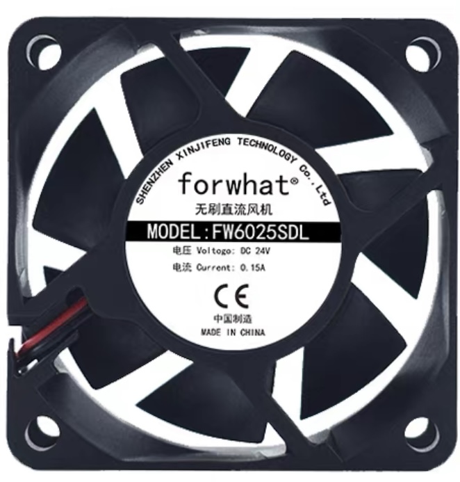全新FW6025SDL DC24V 0.15A 6025 6CM 2线大风量变频器散热风扇