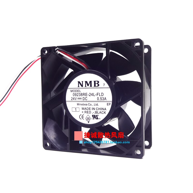ORIGINAL NMB 09238RE-24L-FLD 24V 0.53A 9238 9CM YASKAWA INVERTER COOLING FAN