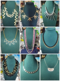 古着vintage复古项链女欧美夸张个性百搭气质锁骨链毛衣链