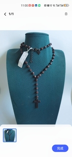 独家项链十字架吊坠骷髅头嘻哈潮牌同款配饰