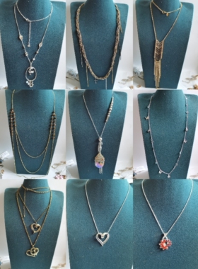 欧美外贸孤品复古项链老货默认微瑕氧化介意慎拍50253