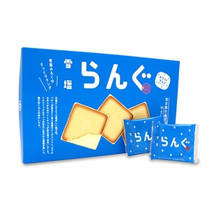 新品日本冲绳特产名菓宫古岛雪盐白巧克力夹心威化奶油夹心曲奇
