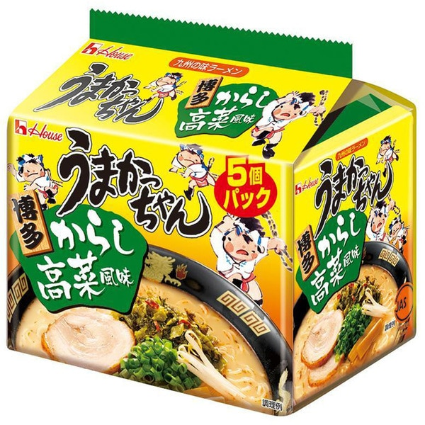 日本Houseうまかっちゃん中华料理酱油味芥末味早餐速食方便面