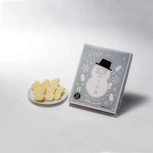 日本期间限定北海道 石屋白色恋人雪人黑白牛奶巧克力 零食礼盒装
