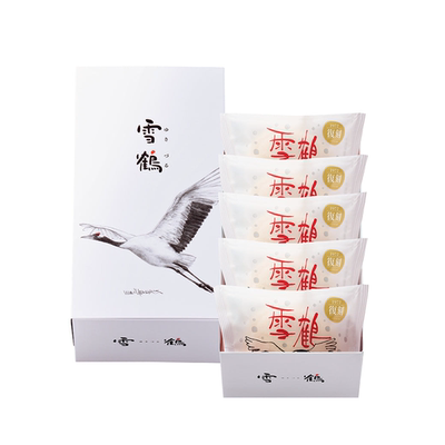 新品 日本北海道morimoto复刻经典版雪鹤盐奶油味蛋糕5枚入