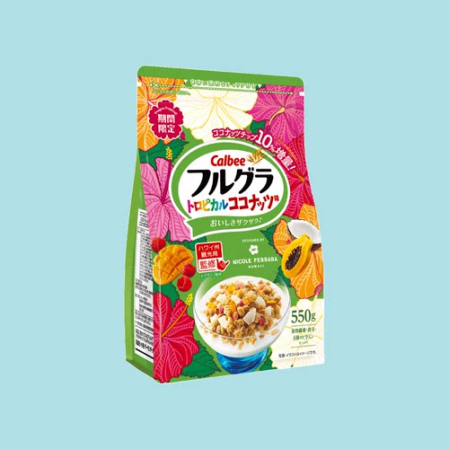 日本进口Calbee卡乐比水果燕麦球泡酸奶早餐代餐健康营养轻食谷物