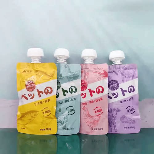 班鹿鲜肉包咕噜肉酱包猫咪狗狗通用幼猫成猫宠物食品猫咪零食100g