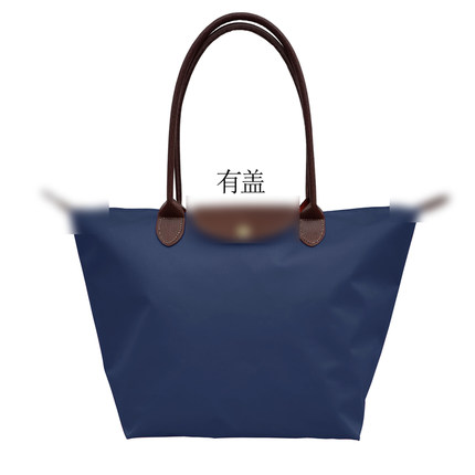 轻便女简约休闲饺子包大容量防水尼龙折叠购物袋广告时尚定制logo