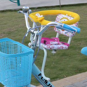 外婆桥儿童自行车座椅前置款婴儿孩子单车后座后置宝宝出行座椅