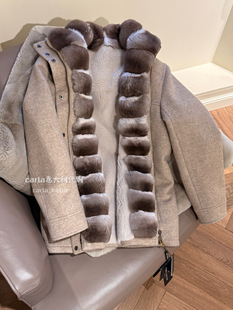 fabio gavazzi 意大利正品代购 貂绒内胆 龙猫拼接 意大利代购