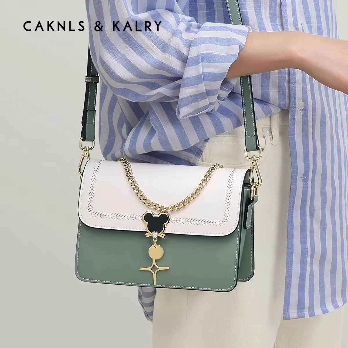 CAKNLS KALRY生日七夕礼物轻奢女包斜挎包单肩手提包礼盒装米奇
