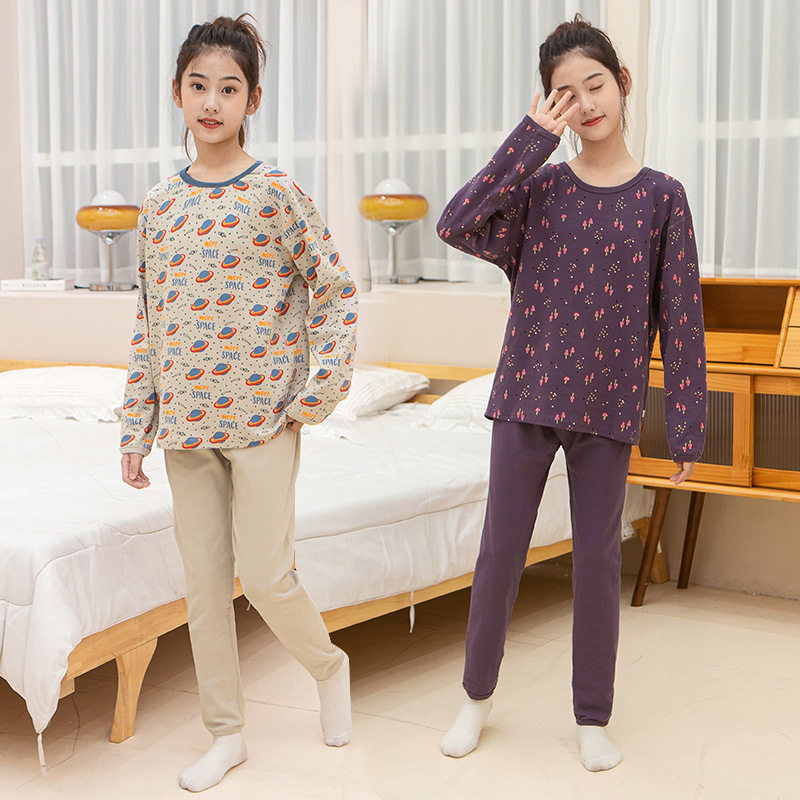 胖女童内衣套装加肥加大家居服
