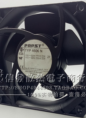 PAPST TYP 4600N/X/Z 4606N/X/Z 12038 115V全金属耐高温散热风扇