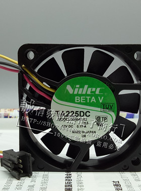 原装Nidec 6015 TA225DC H34587-57 12VDC 0.17A 6CM电源散热风扇