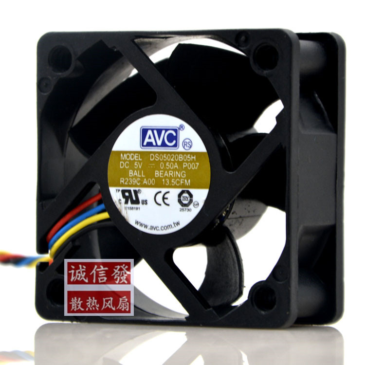 原装正品 奇宏AVC DS05020B05H 5020 5V 0.50A 大风量 服务器风扇