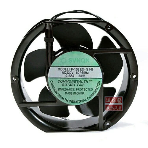 原装SVNQN FP-108EX-S1-B 220V 0.22A 38W 17251机柜机箱散热风扇
