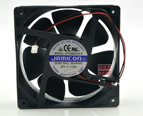 原装 JAMICON JF1238B2HR-R 24V 0.32A 12CM 12038 2线 散热风扇