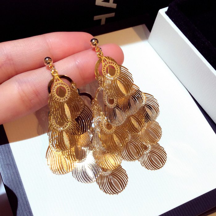 气质夸张大耳环S925耳针简约个性复古风长款耳坠欧美时尚耳饰品女,饰品/流行首饰/时尚饰品新,耳钉,淘宝优惠券,粉丝福利购,淘宝优惠卷