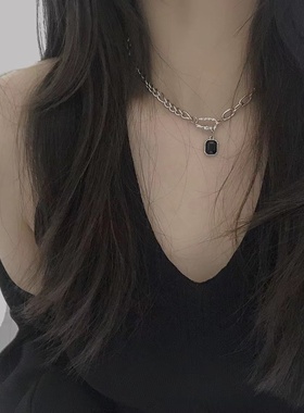 钛钢钛钢情侣百搭项链