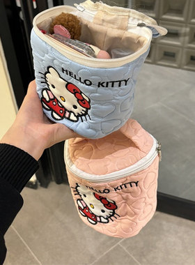 hellokitty可爱kt猫化妆包手提包水桶包便携式收纳2025新款