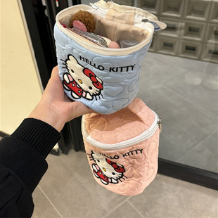 hellokitty可爱kt猫化妆包手提包水桶包便携式收纳2025新款