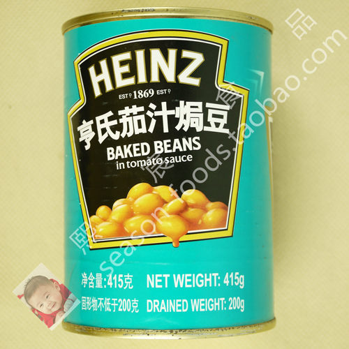亨氏焗茄汁焗豆451g西餐即食