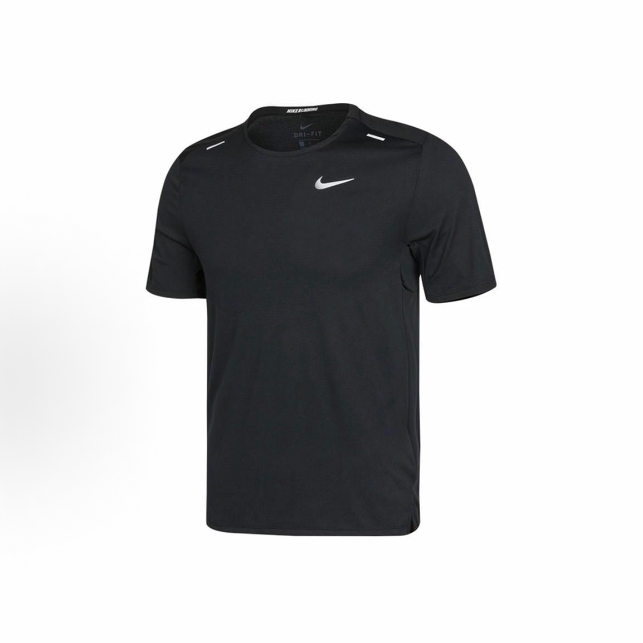 Nike Dri-Fit Rise 365 透气短袖印花跑步T恤男款 黑色CZ9185-013