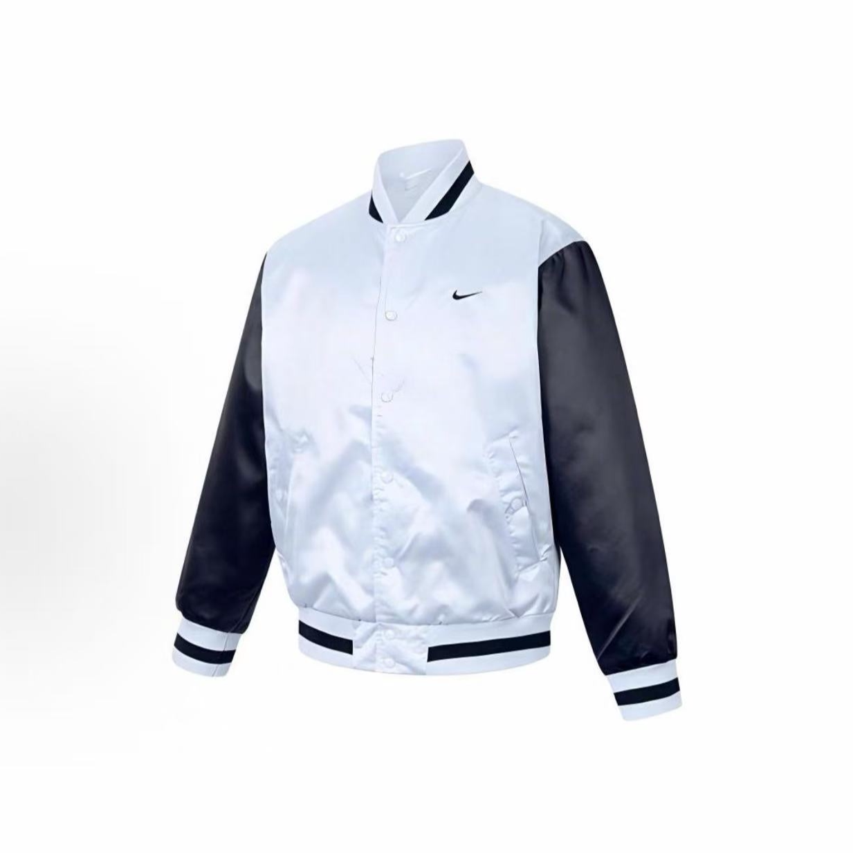 NIKE/耐克 Therma 拼色设计休闲简约长袖浅蓝色棒球服 FZ0663-043