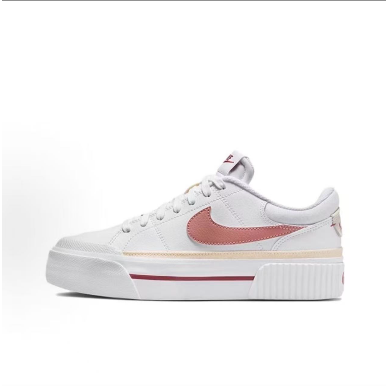 Nike Court Legacy 舒适 包裹性保暖防滑减震 板鞋白色FQ8782-100