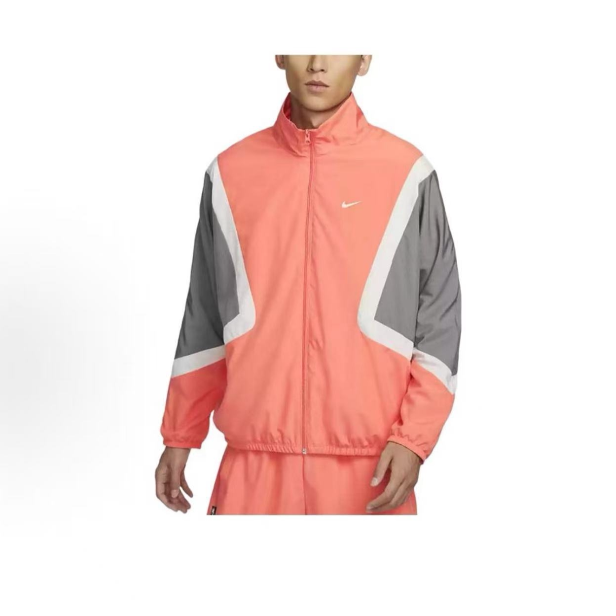 Nike耐克 AS M 拼色宽松运动梭织立领长袖夹克男款外套FZ0249-643