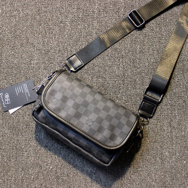 三盒子正品格子时尚单肩包街头潮流小挎包韩版男包男士斜挎包背包,箱包皮具/热销女包/男包,男士包袋,淘宝优惠券,粉丝福利购,淘宝优惠卷