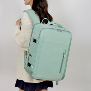 商务双肩包男女大容量电脑背包防水旅行出差书包多功能行李包